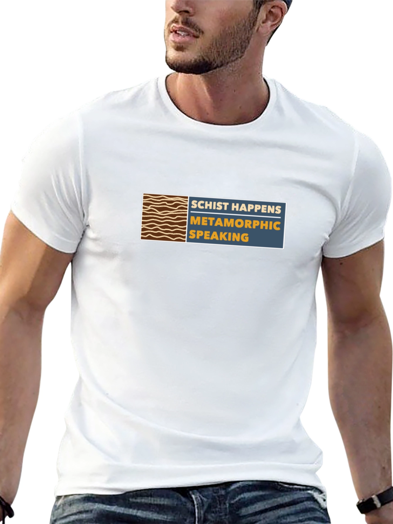 Schist Happens T-Shirt - Metamorphic Speaking Tee