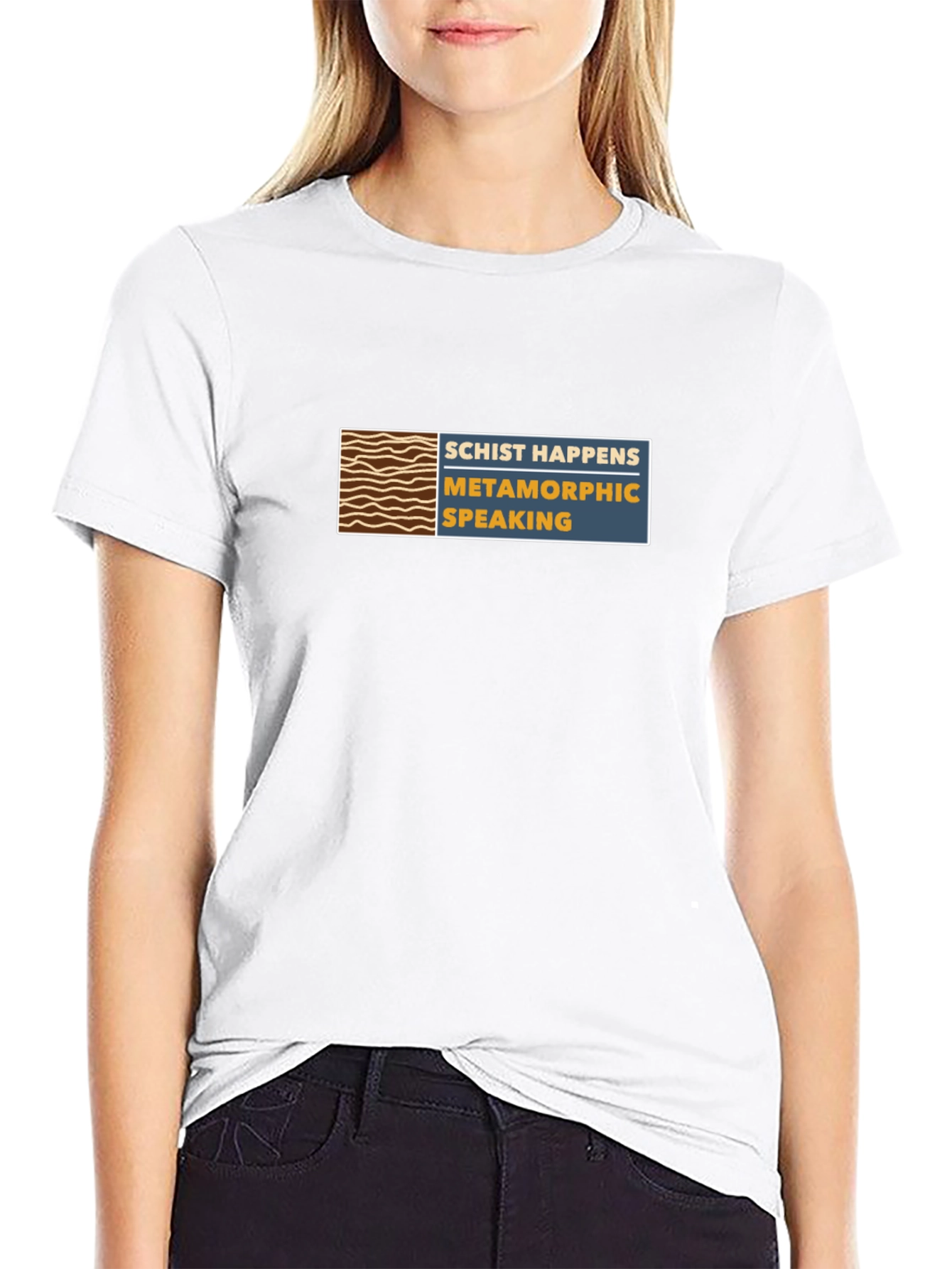 Schist Happens T-Shirt - Metamorphic Speaking Tee