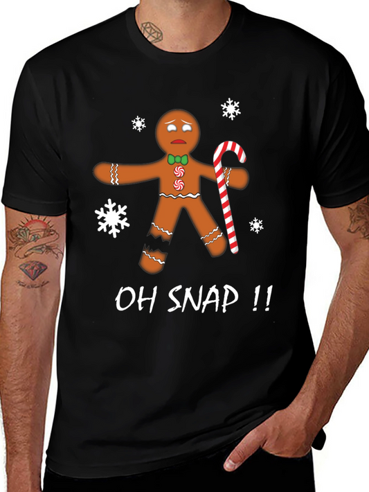 Oh Snap Gingerbread T-Shirt - Christmas Holiday Tee