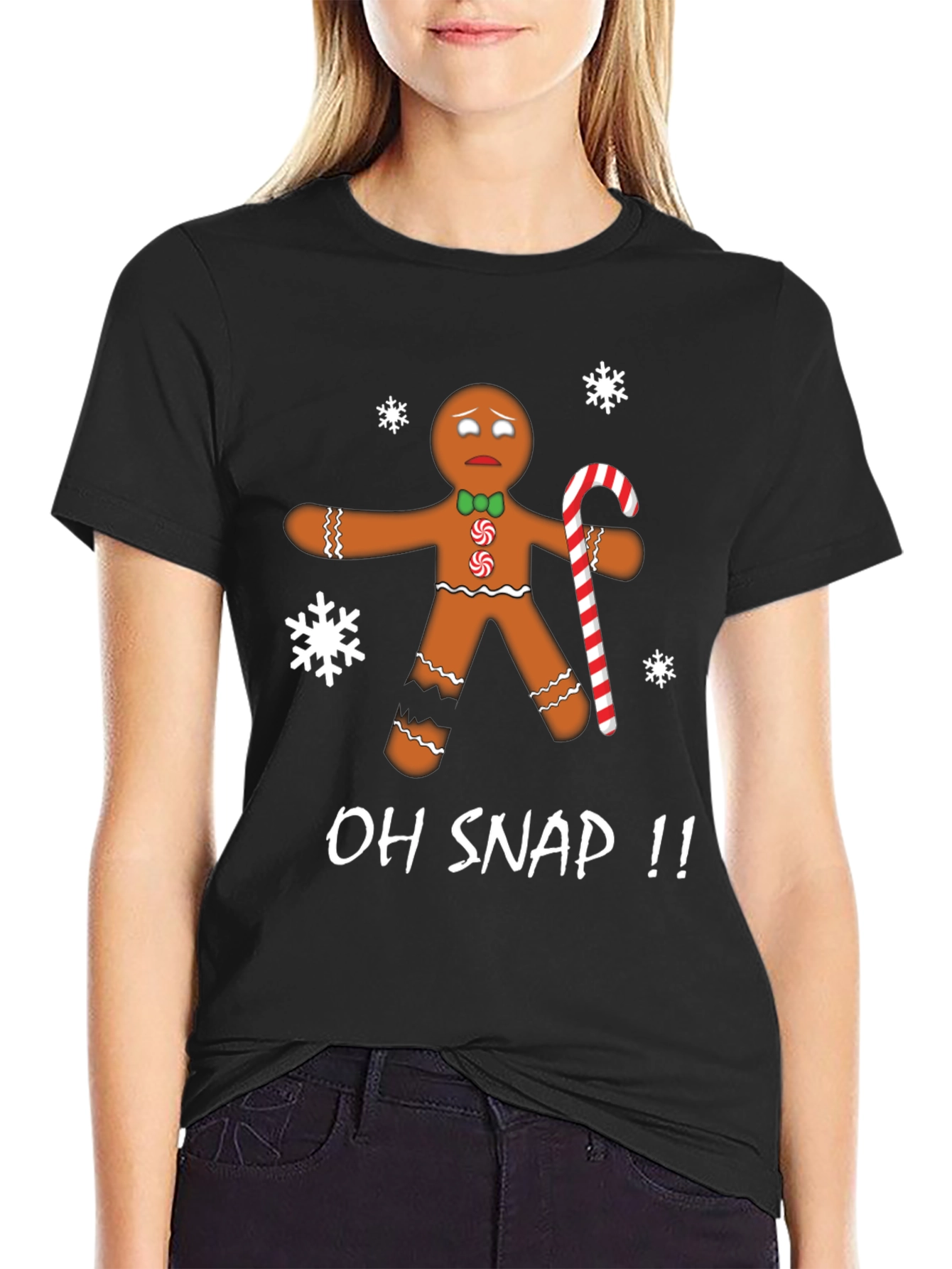 Oh Snap Gingerbread T-Shirt - Christmas Holiday Tee