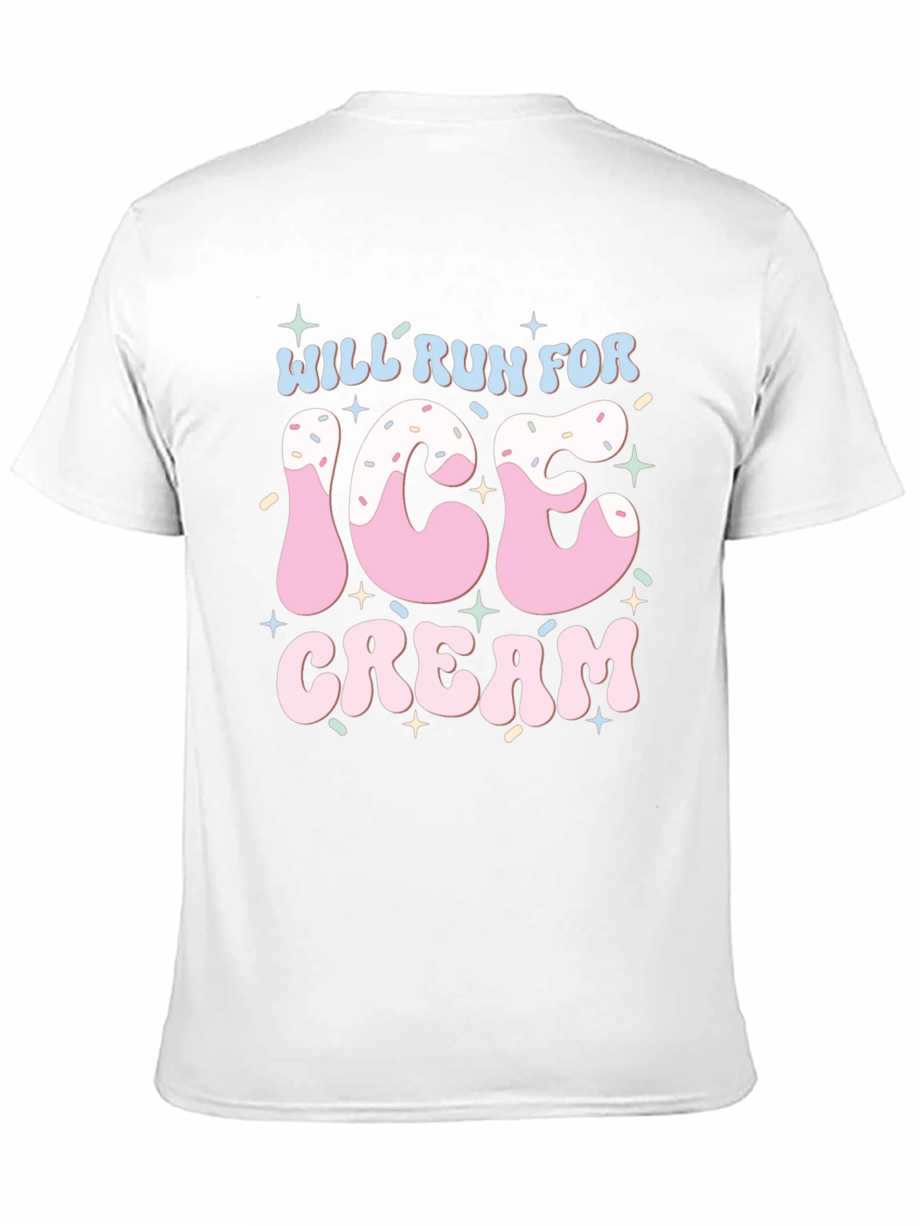 Will Run For Ice Cream T-Shirt Black