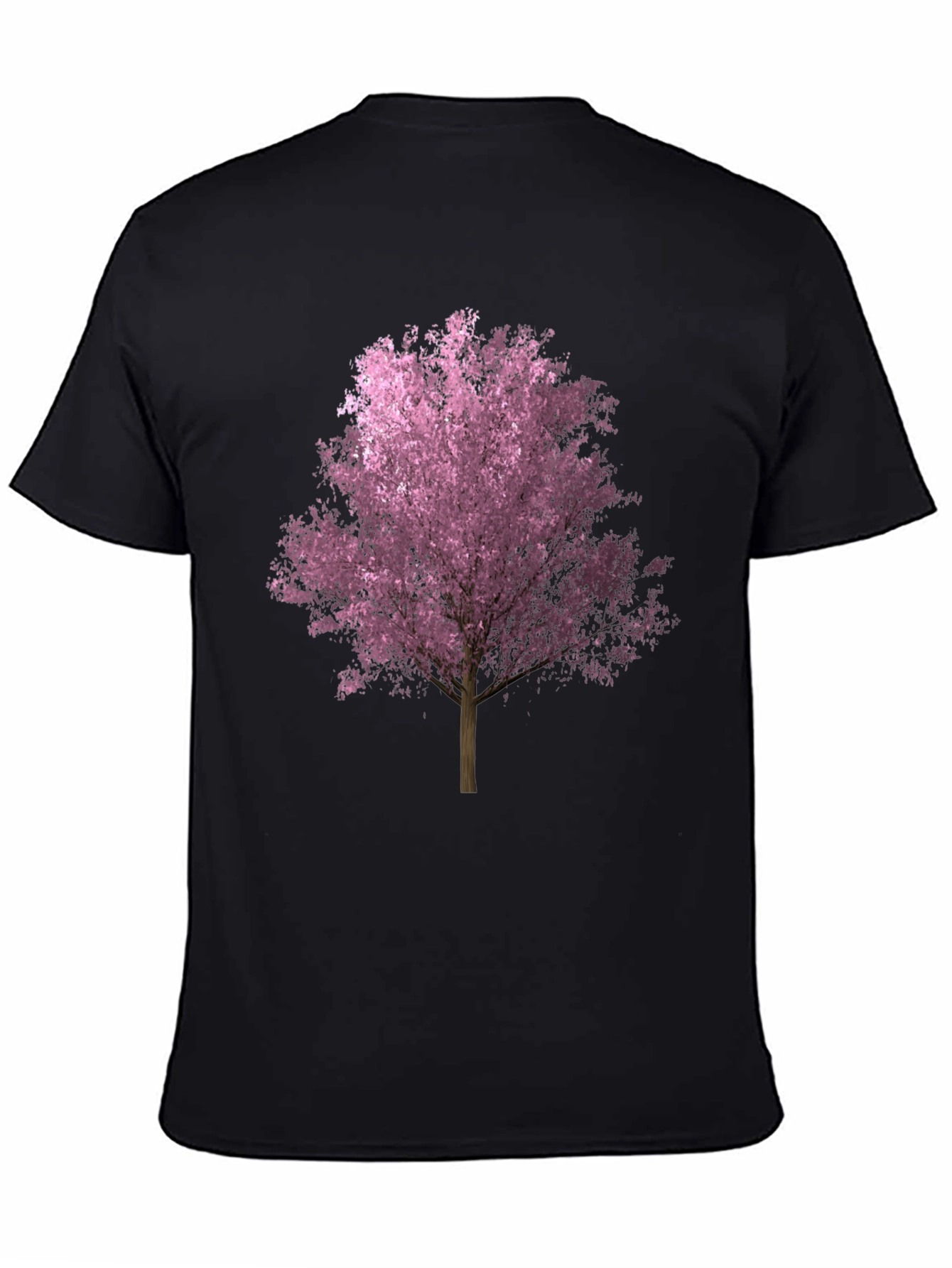 Cherry Blossom Tree Graphic Tee - Black