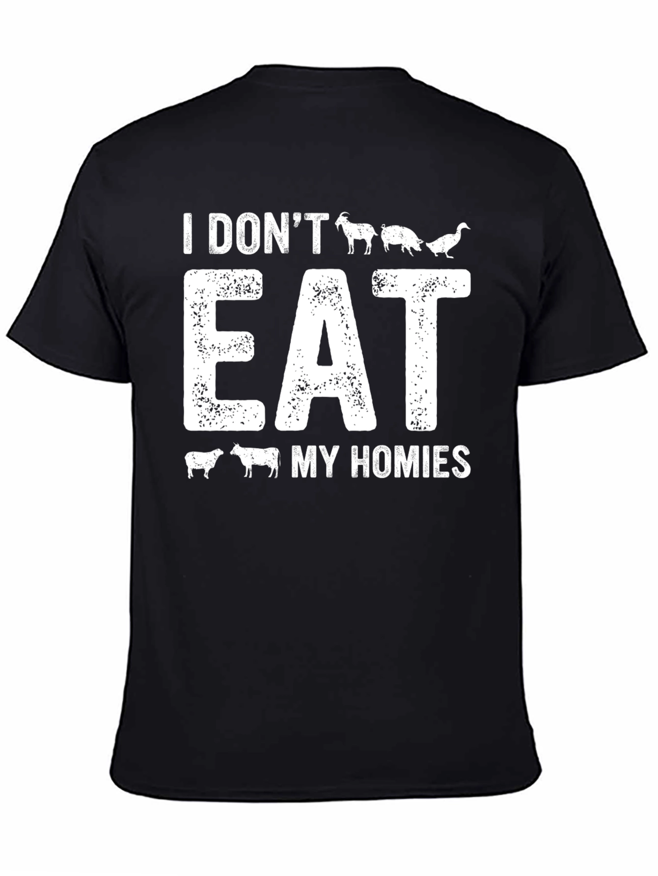 Vegan I Dont Eat My Homies Graphic T-Shirt