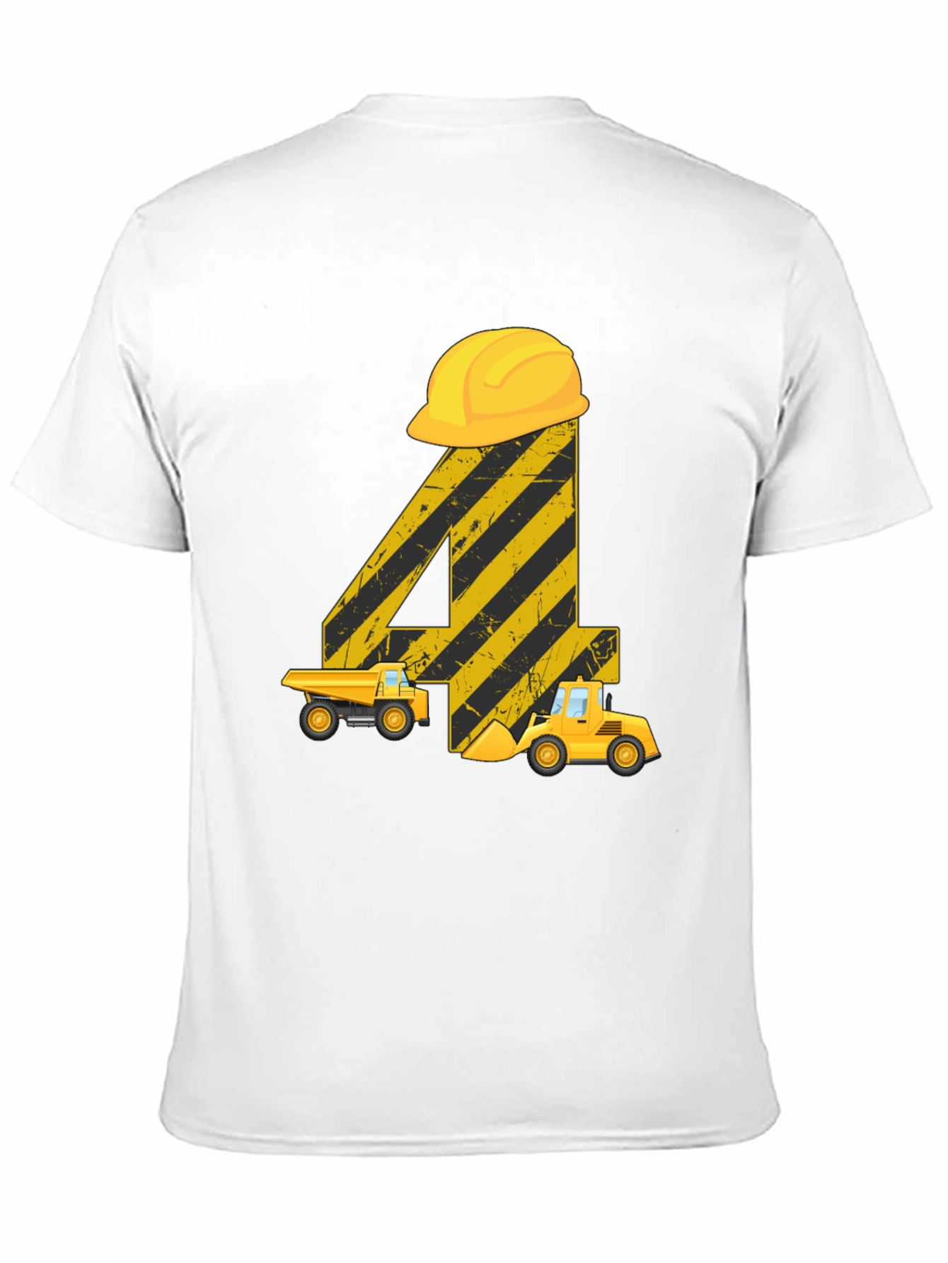 Construction Birthday Shirt - 4th Birthday Digger Tee