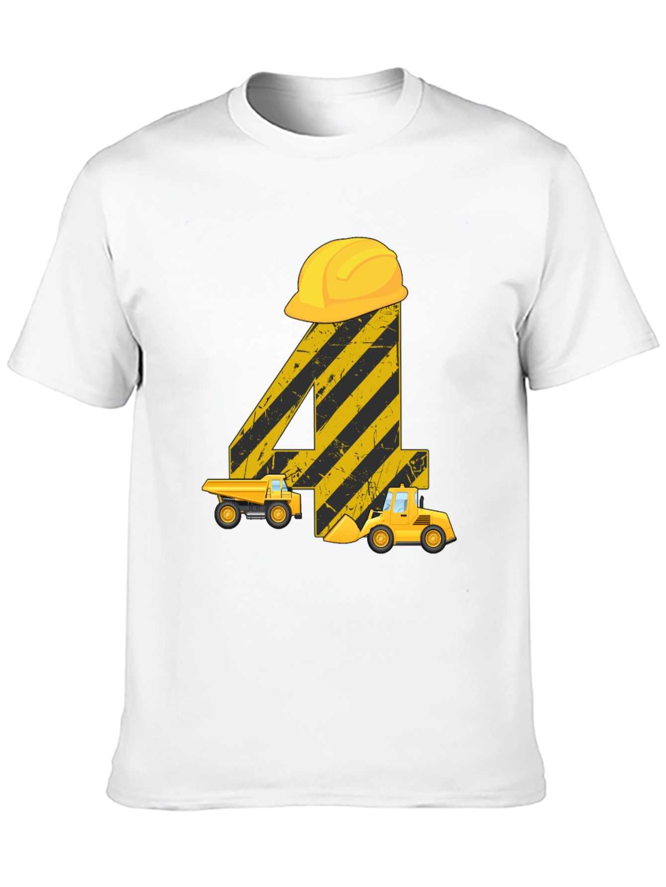 Construction Birthday Shirt - 4th Birthday Digger Tee
