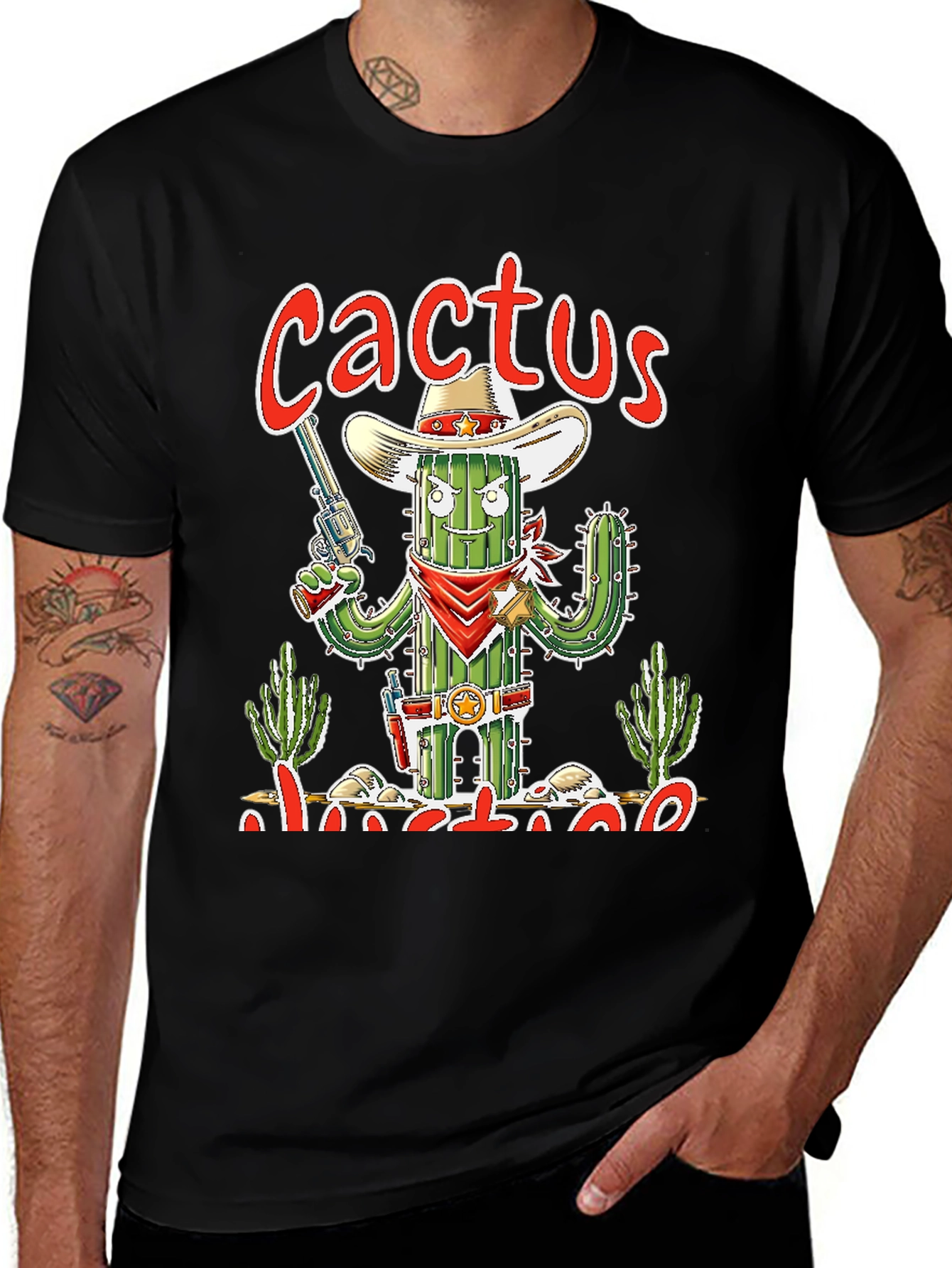 Cactus Outlaw Graphic T-Shirt