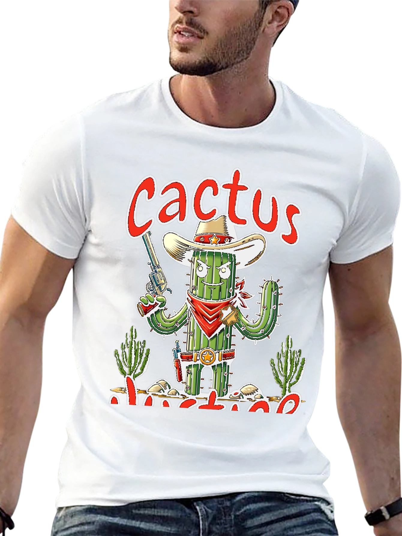 Cactus Outlaw Graphic T-Shirt