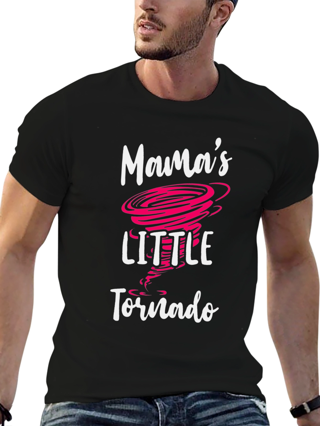 Mamas Little Tornado Graphic Tee - Black