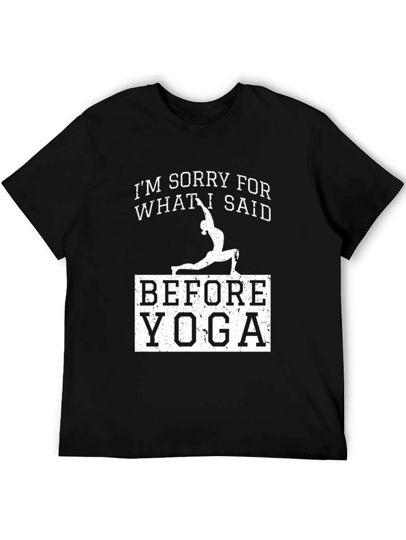 Yoga Sorry Mens Graphic Tee