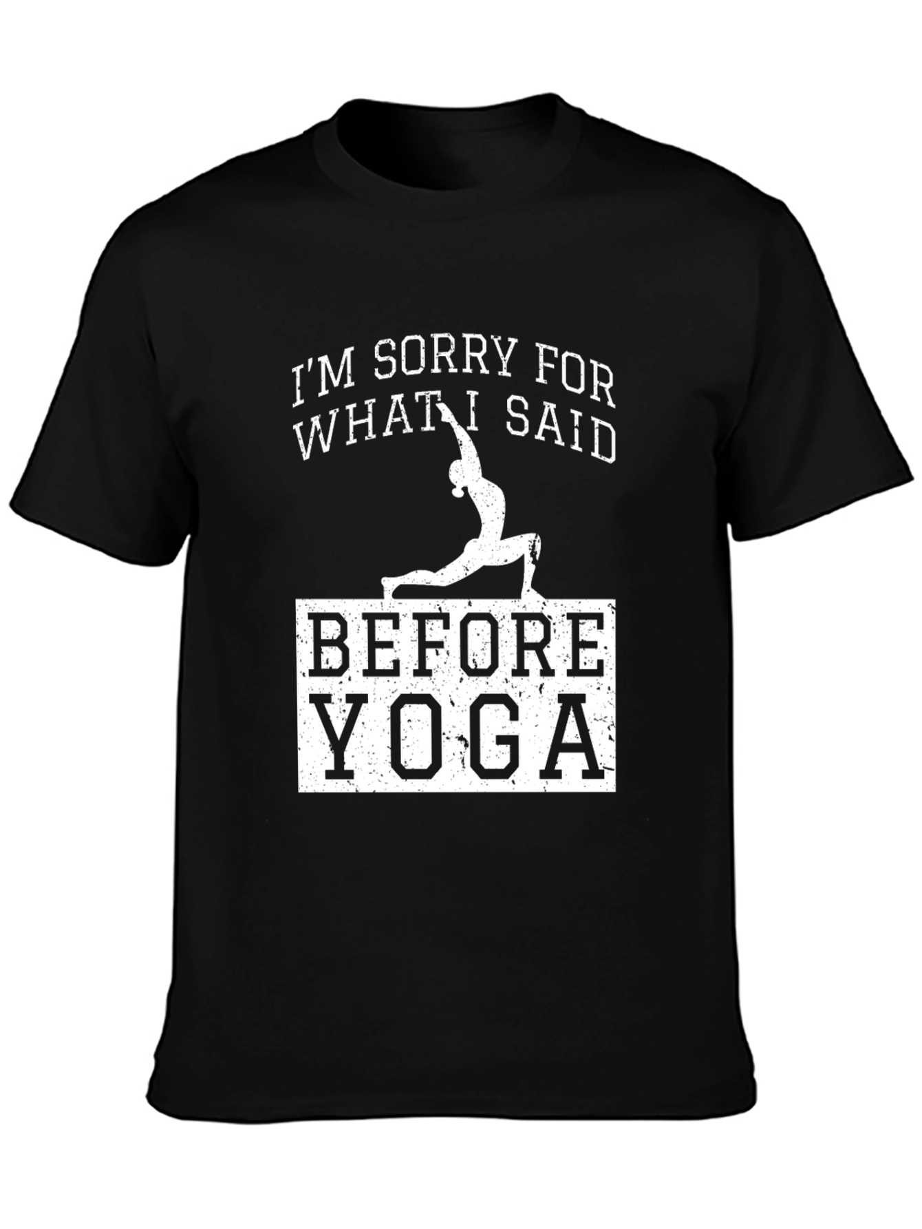 Yoga Sorry Mens Graphic Tee