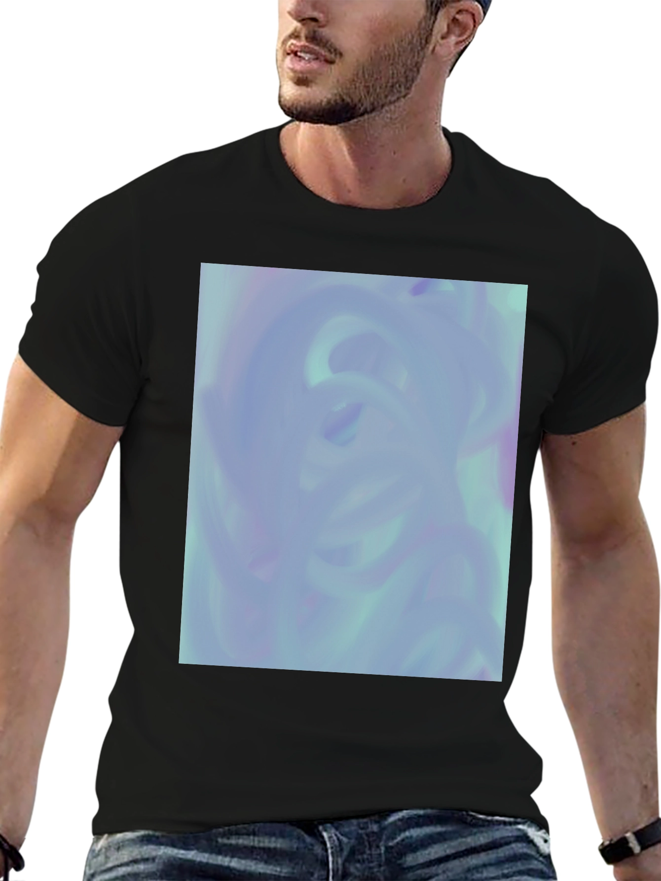 Abstract Swirl T-Shirt - Modern Art Tee