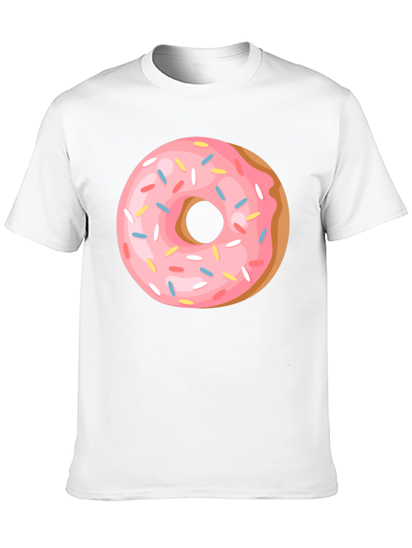 Donut Graphic Tee - Casual Black T-Shirt