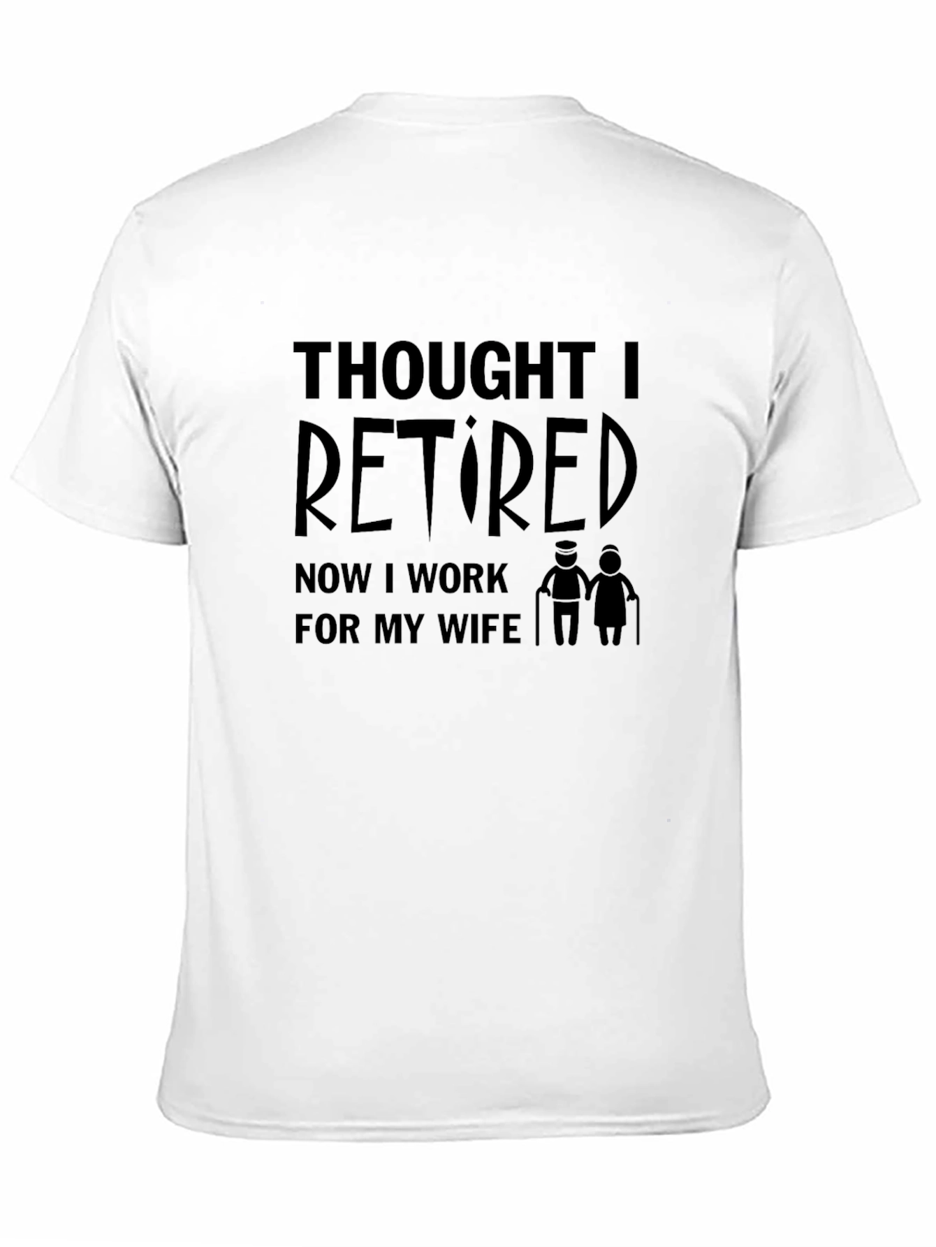 Thought I Retired Funny Graphic Mens T-Shirt