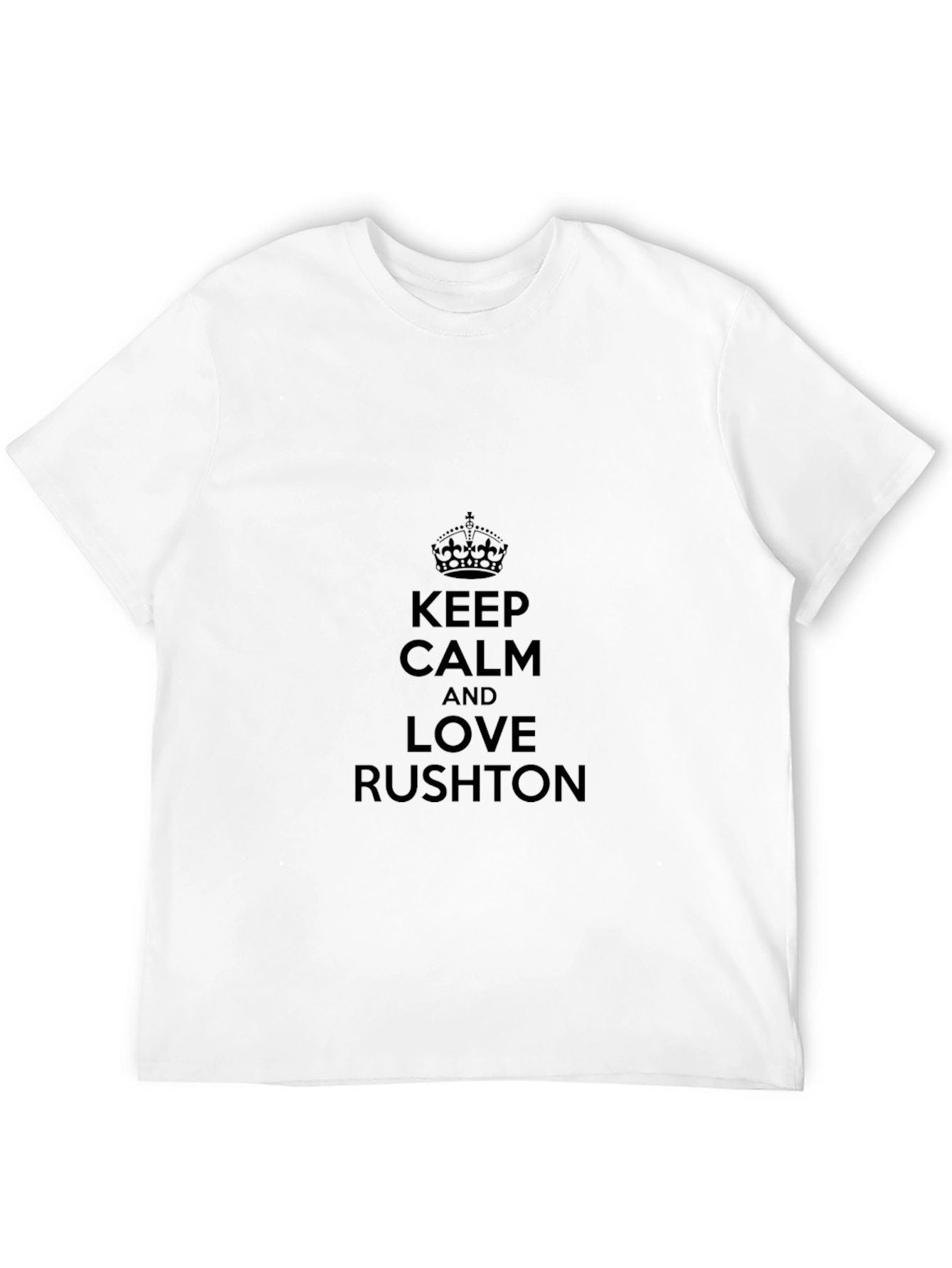 Keep Calm and Love Rushton T-Shirt Black