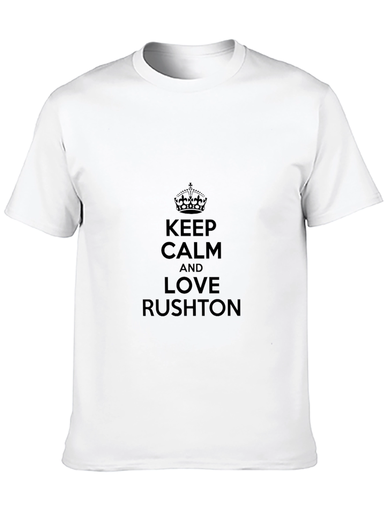 Keep Calm and Love Rushton T-Shirt Black