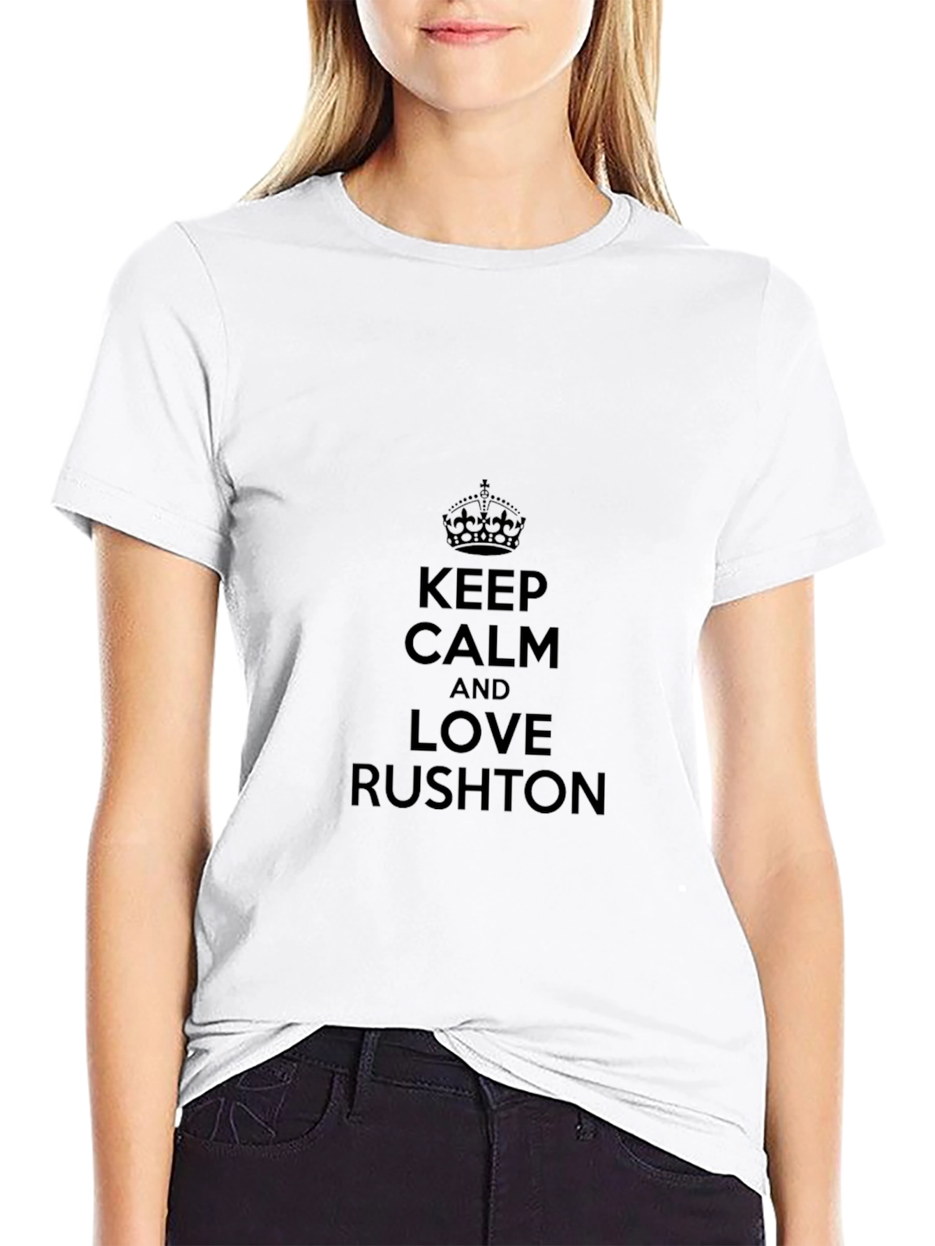 Keep Calm and Love Rushton T-Shirt Black