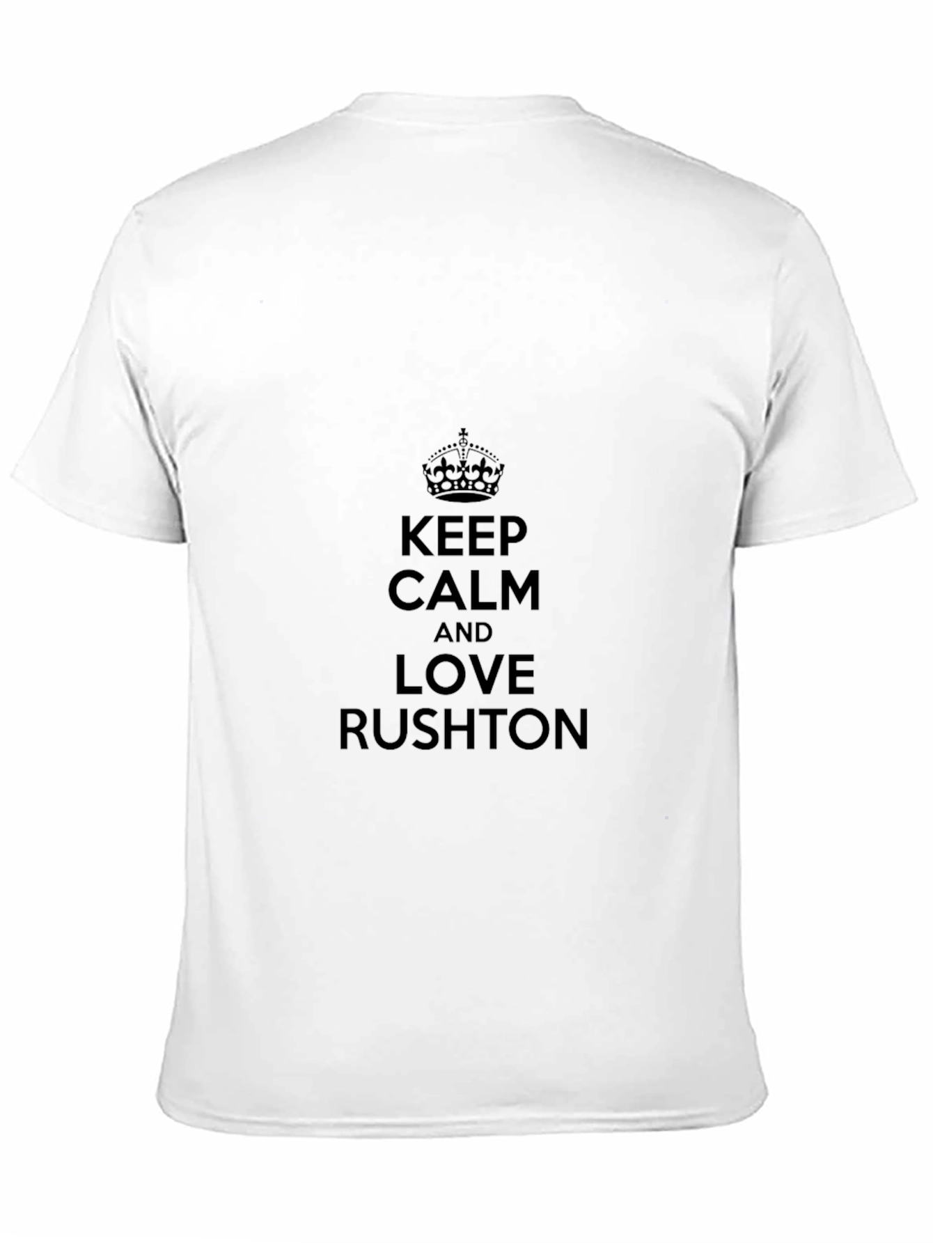 Keep Calm and Love Rushton T-Shirt Black