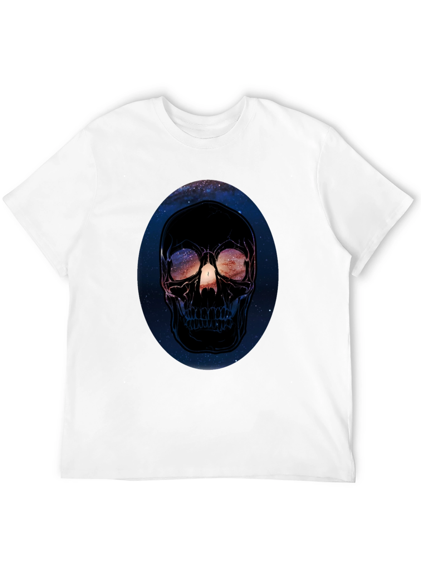 Cosmic Skull Graphic Black T-Shirt