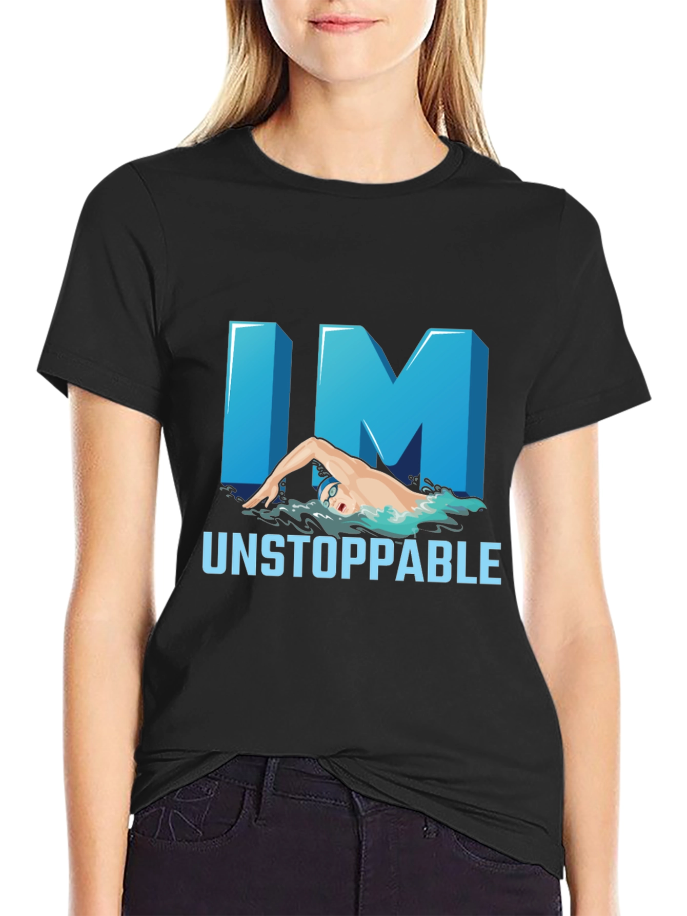 Unstoppable Swimmer Graphic Tee