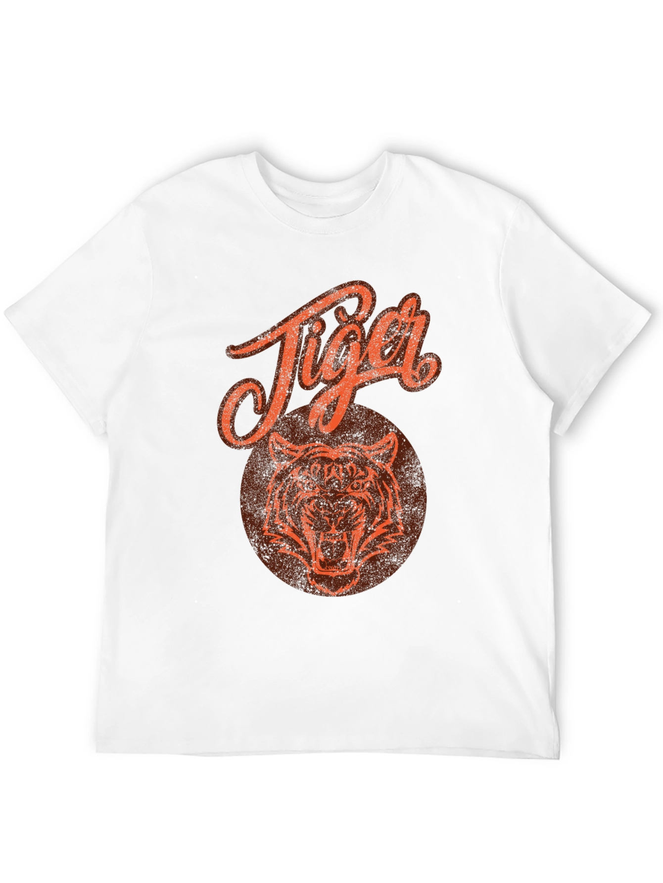 Tiger Graphic Print Black T-Shirt
