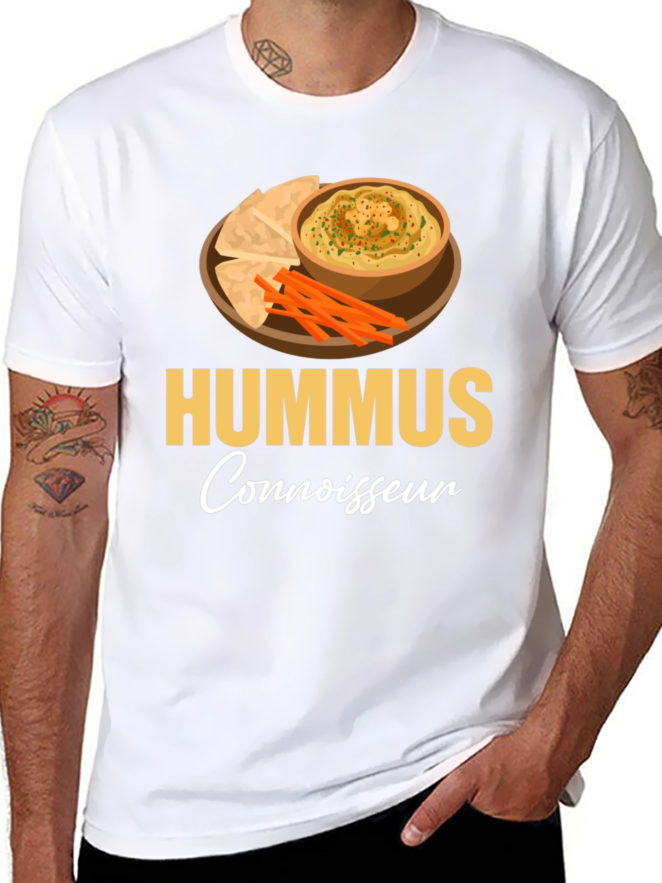 Hummus Connoisseur T-Shirt - Funny Foodie Tee