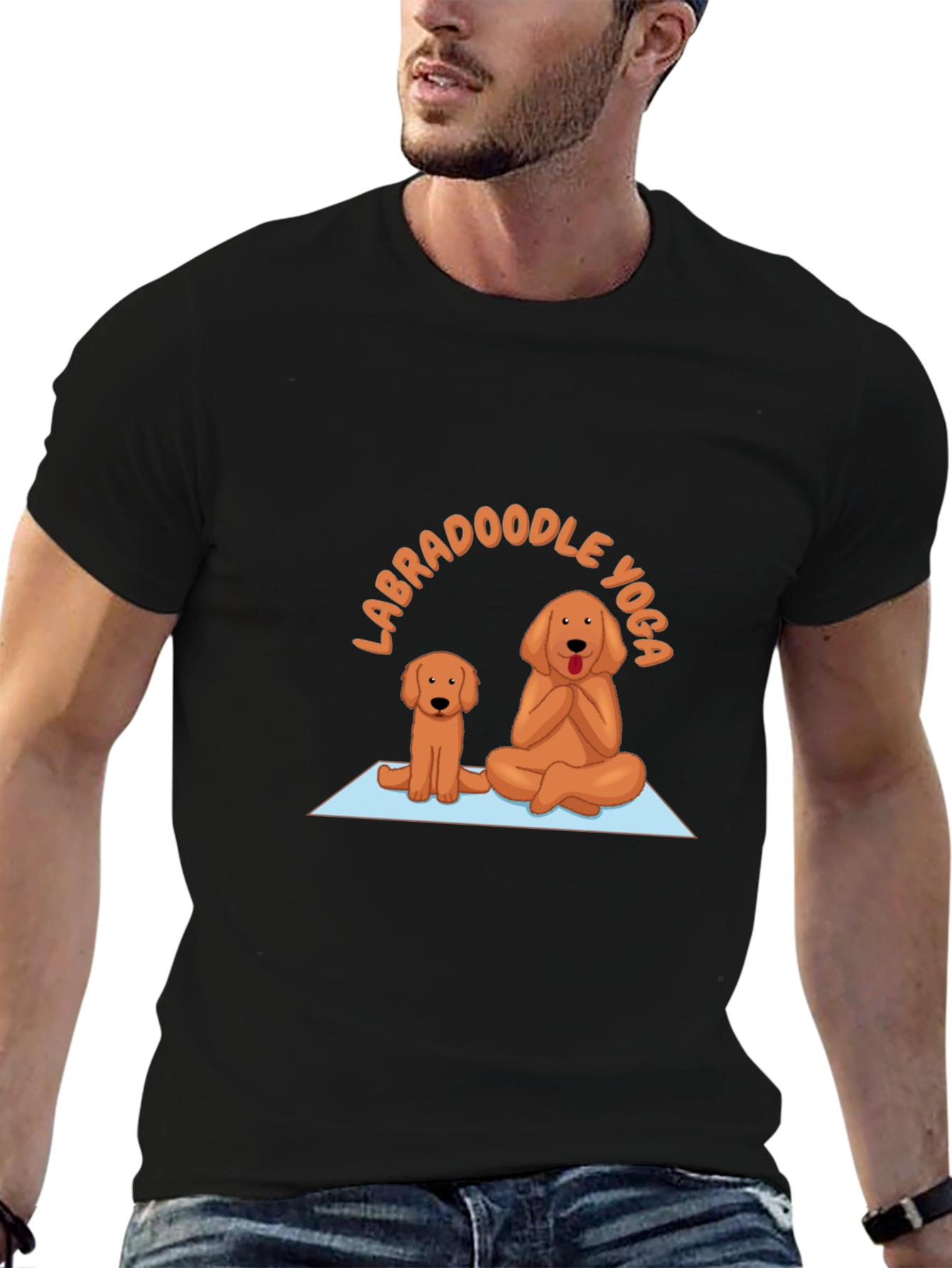 Labradoodle Yoga Graphic T-Shirt