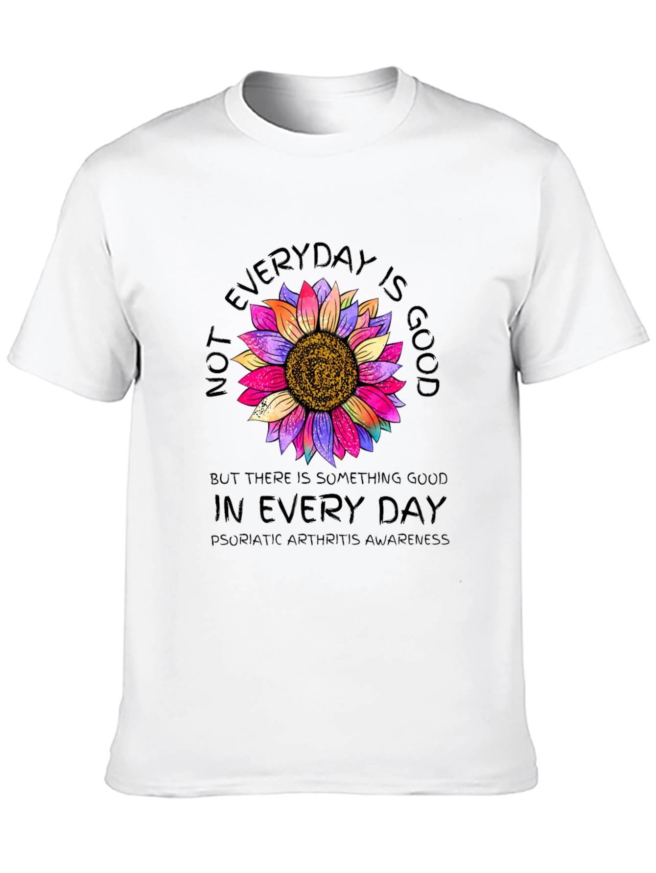 Psoriatic Arthritis Awareness Sunflower T-Shirt