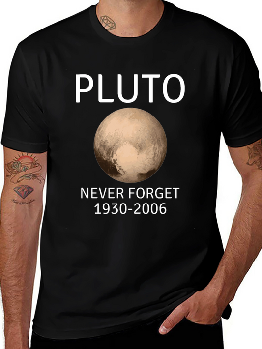 Pluto Never Forget T-Shirt - Space History Tee