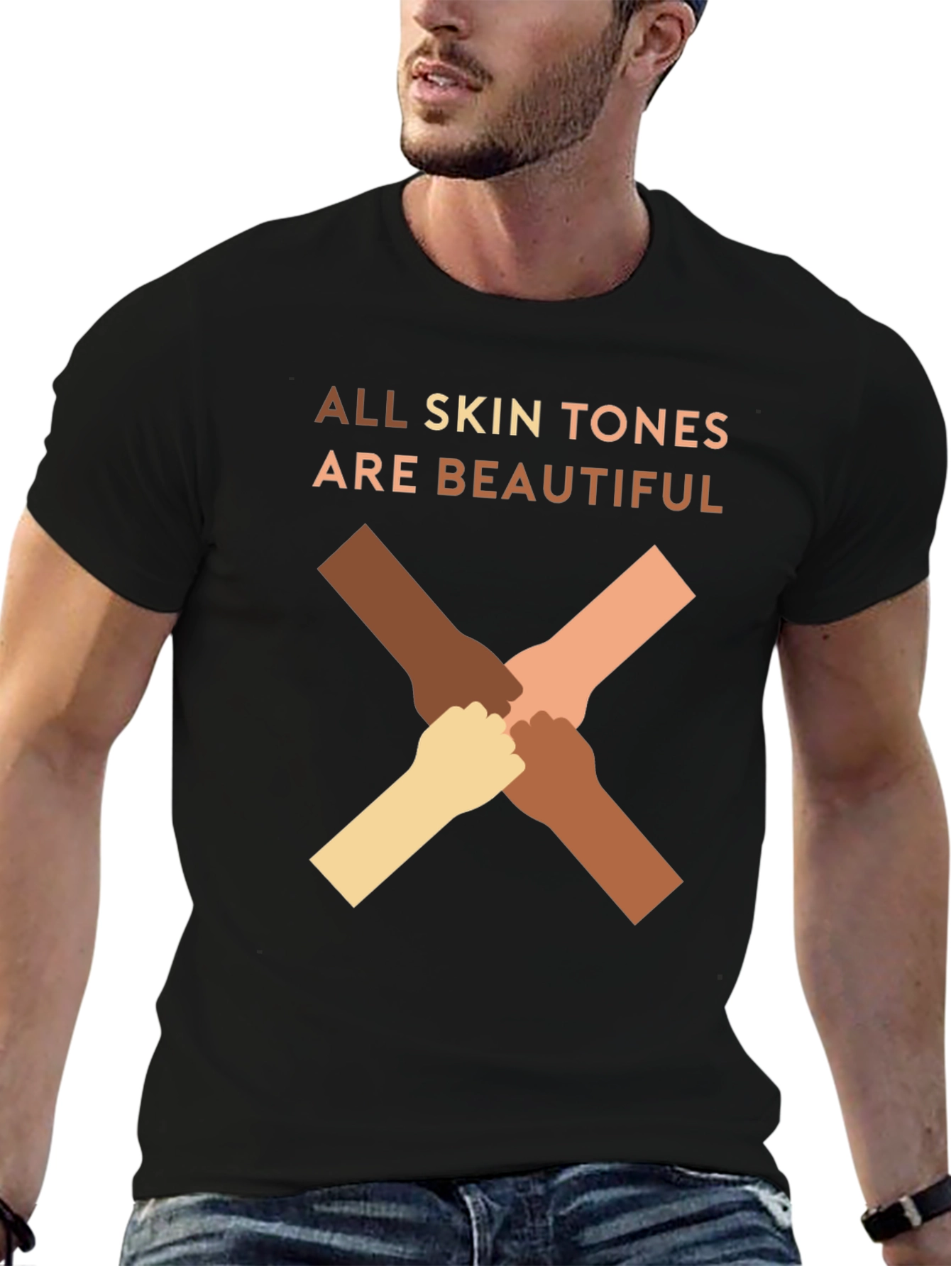 All Skin Tones Are Beautiful T-Shirt