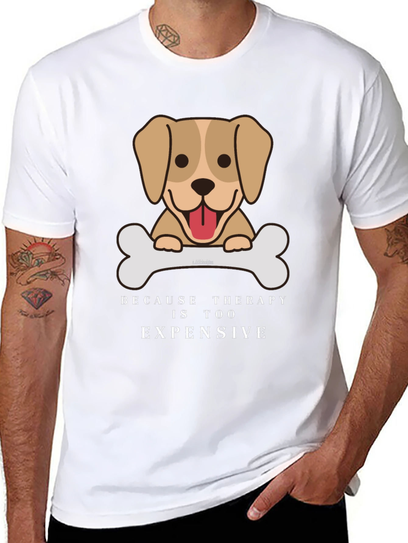 Dog Therapy Humor Tee