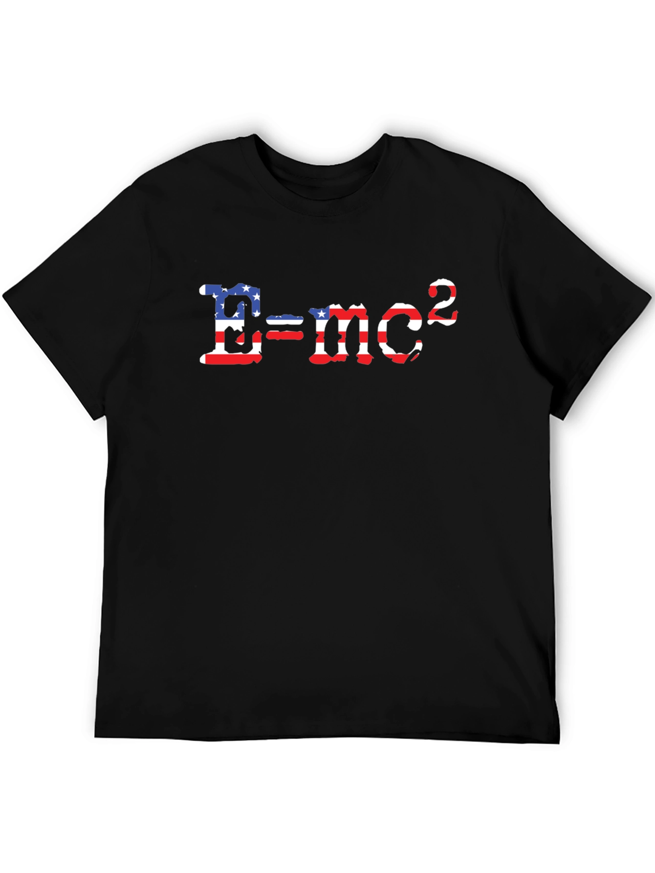 E=mc² American Flag T-Shirt