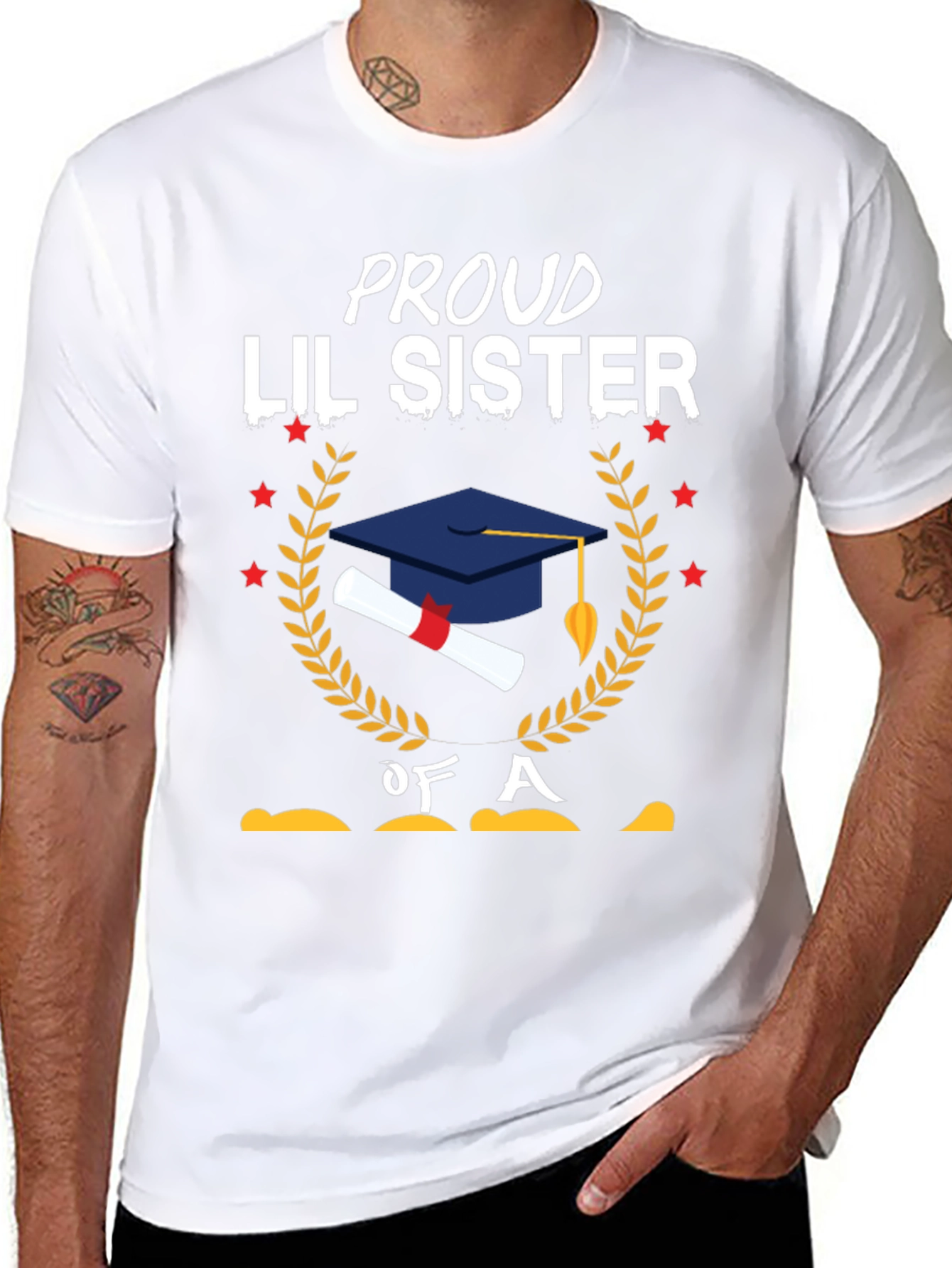 Proud Lil Sister Graduation T-Shirt