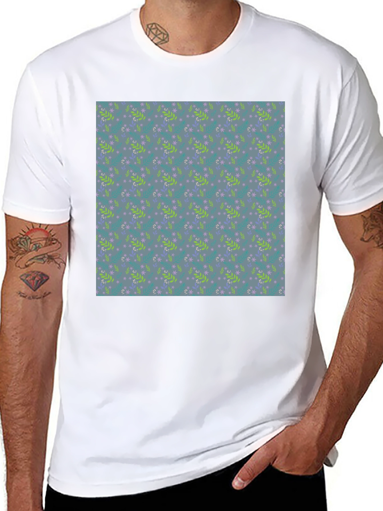 Patterned Casual T-Shirt