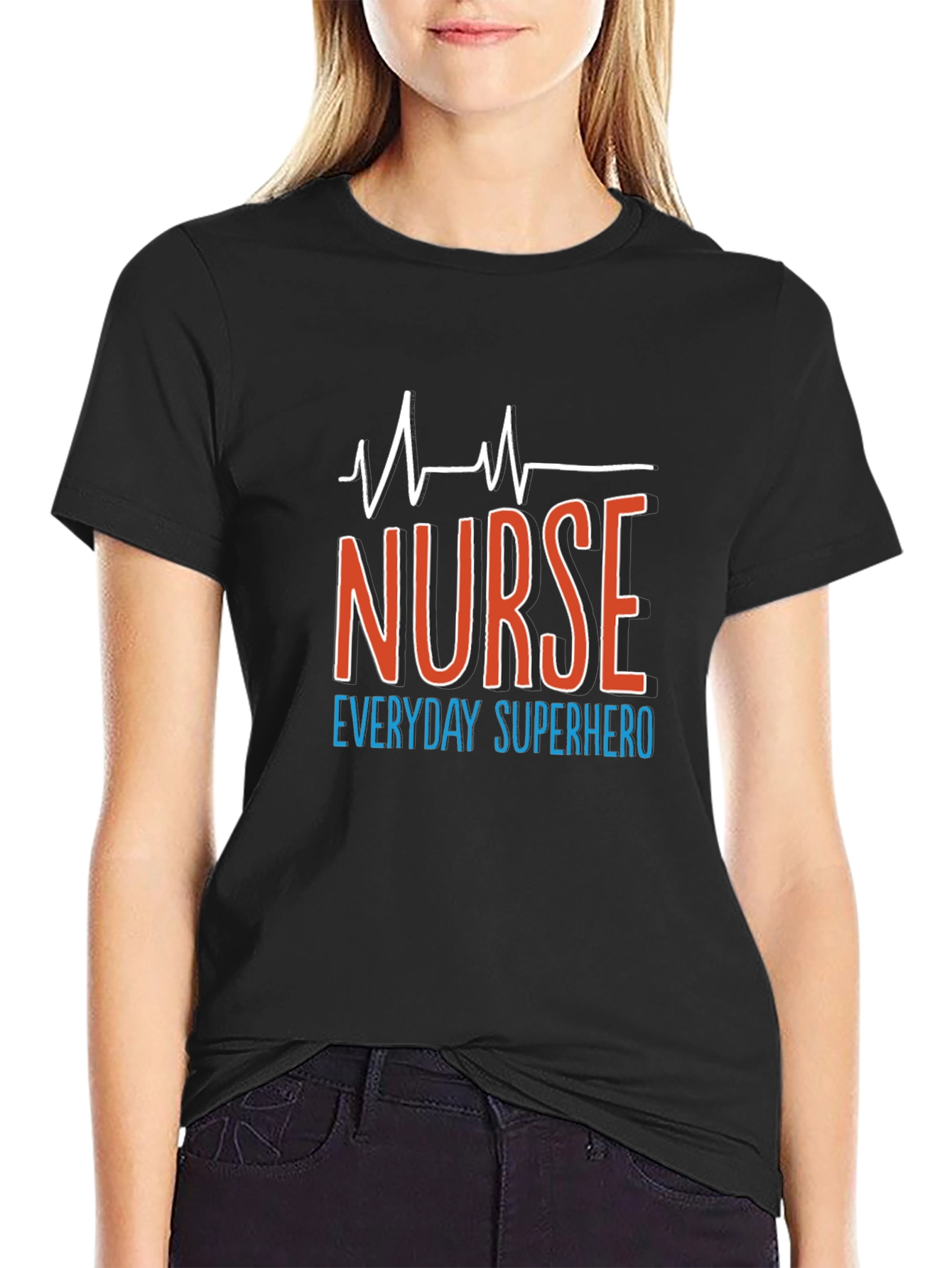 Nurse Superhero T-Shirt - Black