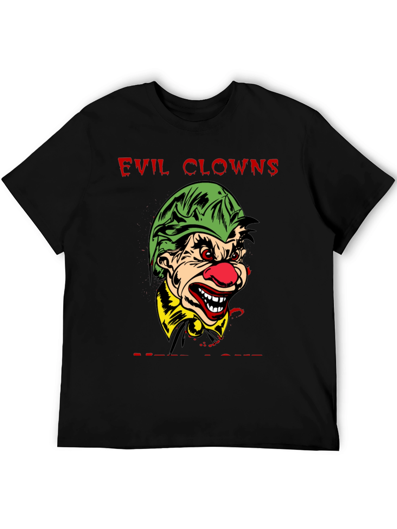 Evil Clown Graphic T-Shirt - Horror Theme
