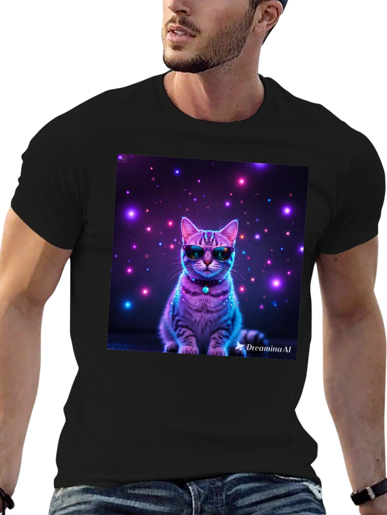 Cool Cat T-Shirt - Galaxy Style