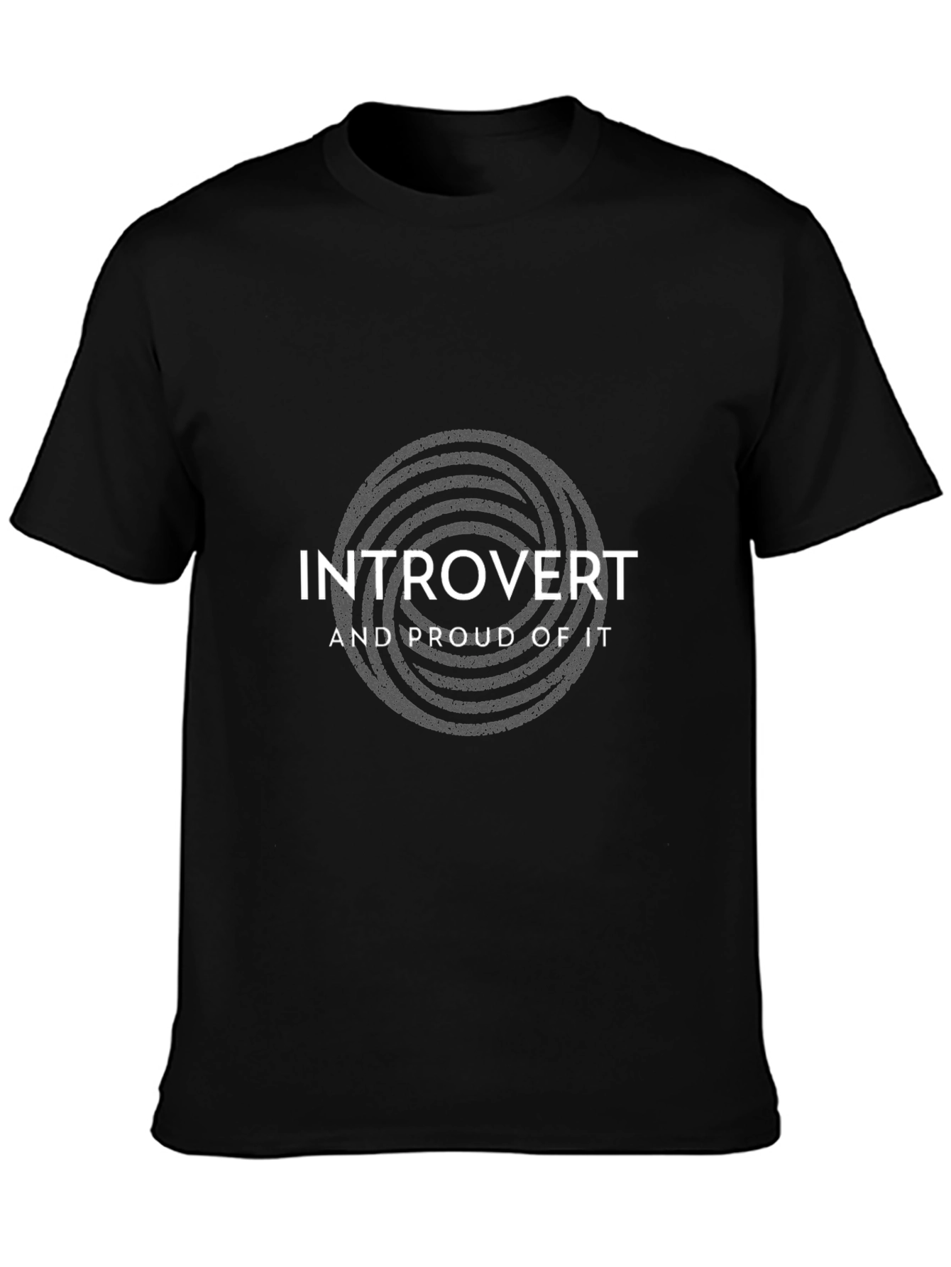 Introvert Pride T-Shirt - Black Cotton Tee