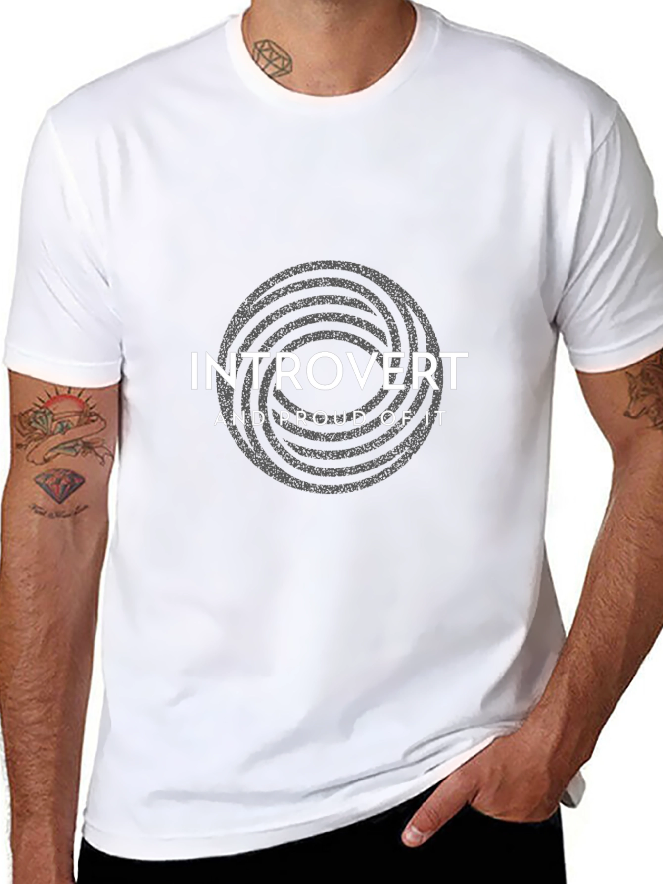 Introvert Pride T-Shirt - Black Cotton Tee