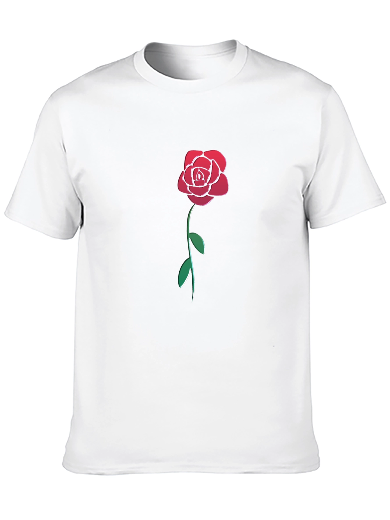 Rose Graphic Black T-Shirt - Stylish & Unique