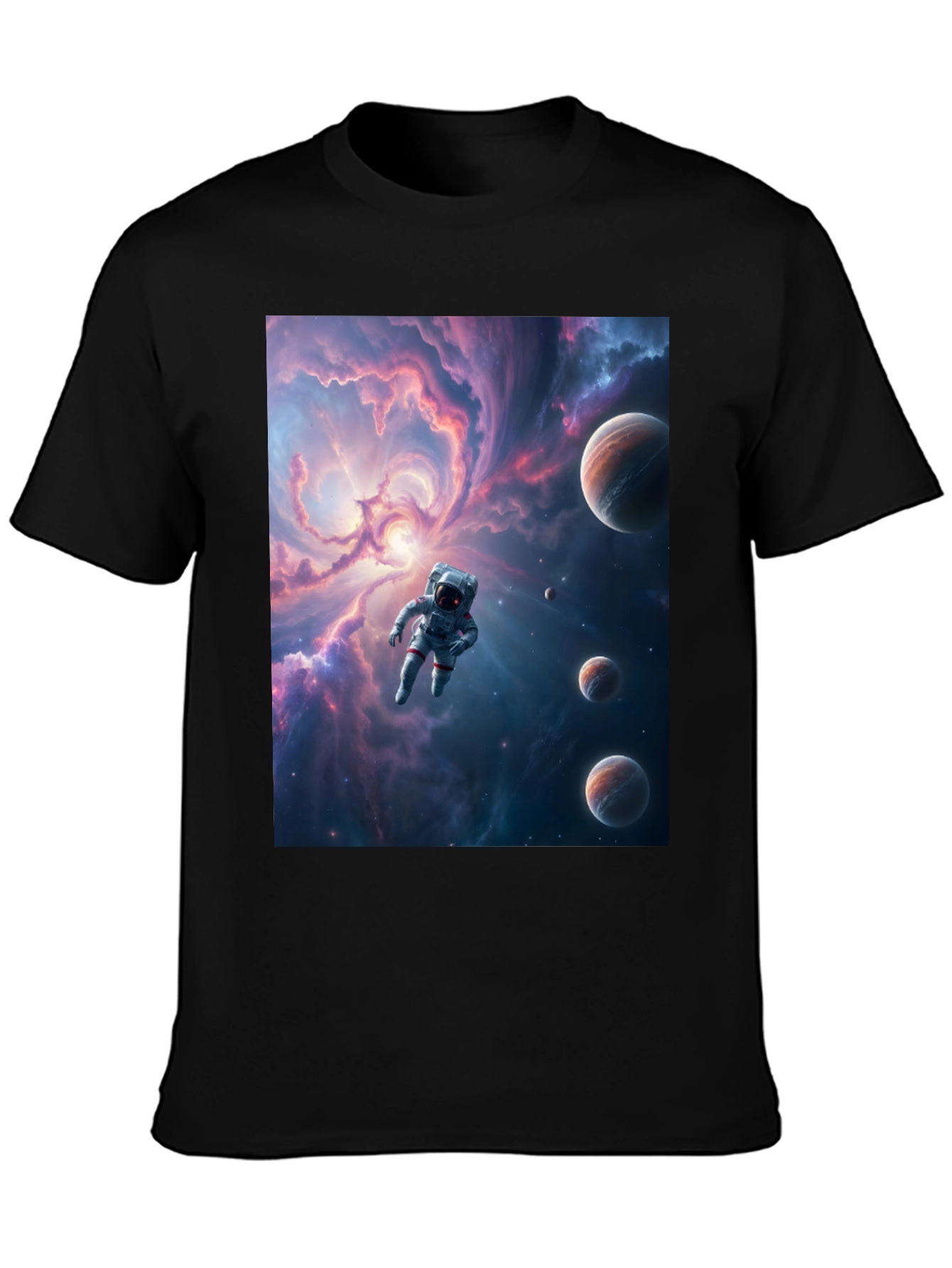 Astronaut Galaxy T-Shirt - Space Traveler Tee
