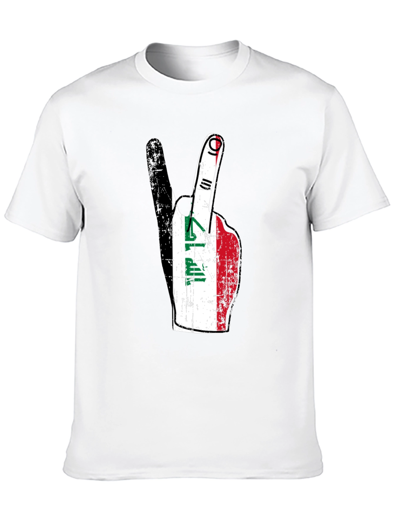 Iraq Peace Sign T-Shirt - Black