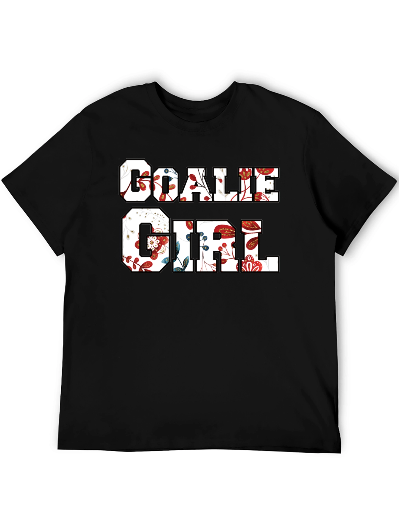 Floral Goalie Girl T-Shirt