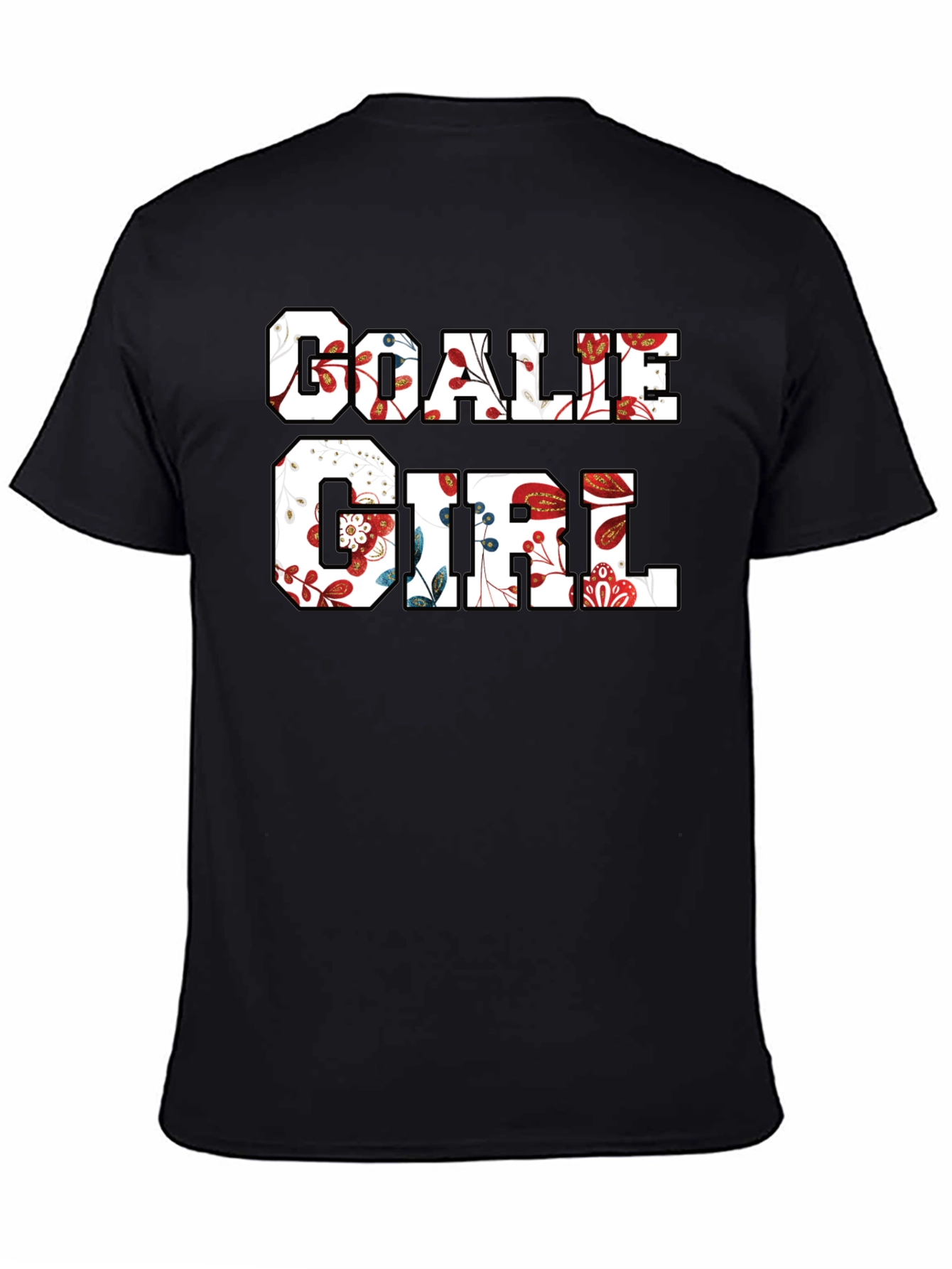 Floral Goalie Girl T-Shirt