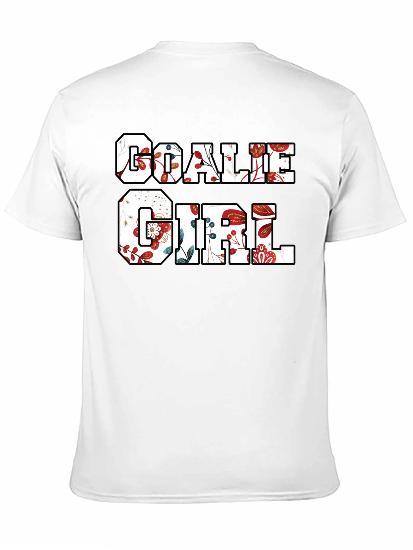 Floral Goalie Girl T-Shirt