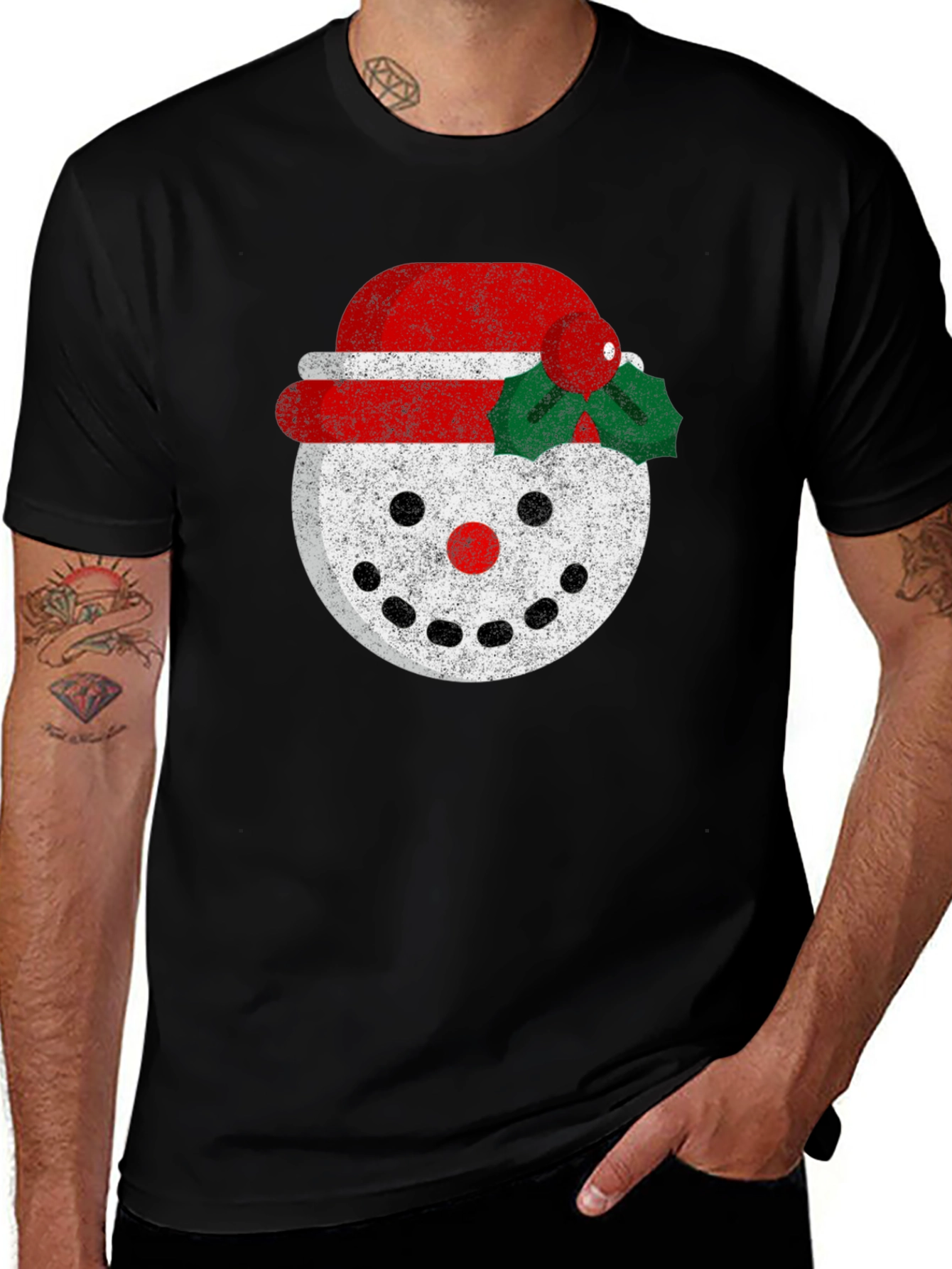 Festive Snowman Graphic Tee