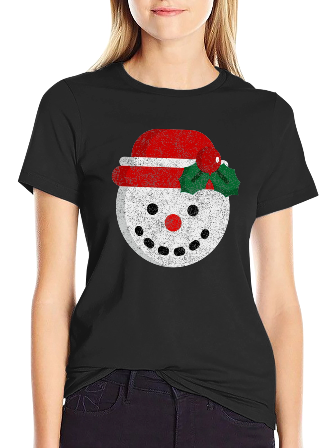 Festive Snowman Graphic Tee