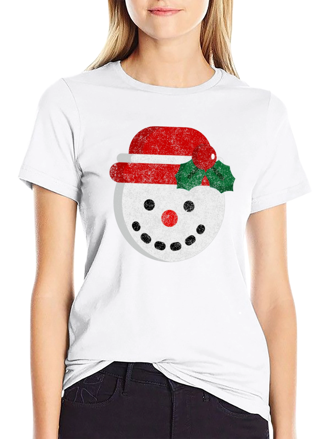 Festive Snowman Graphic Tee