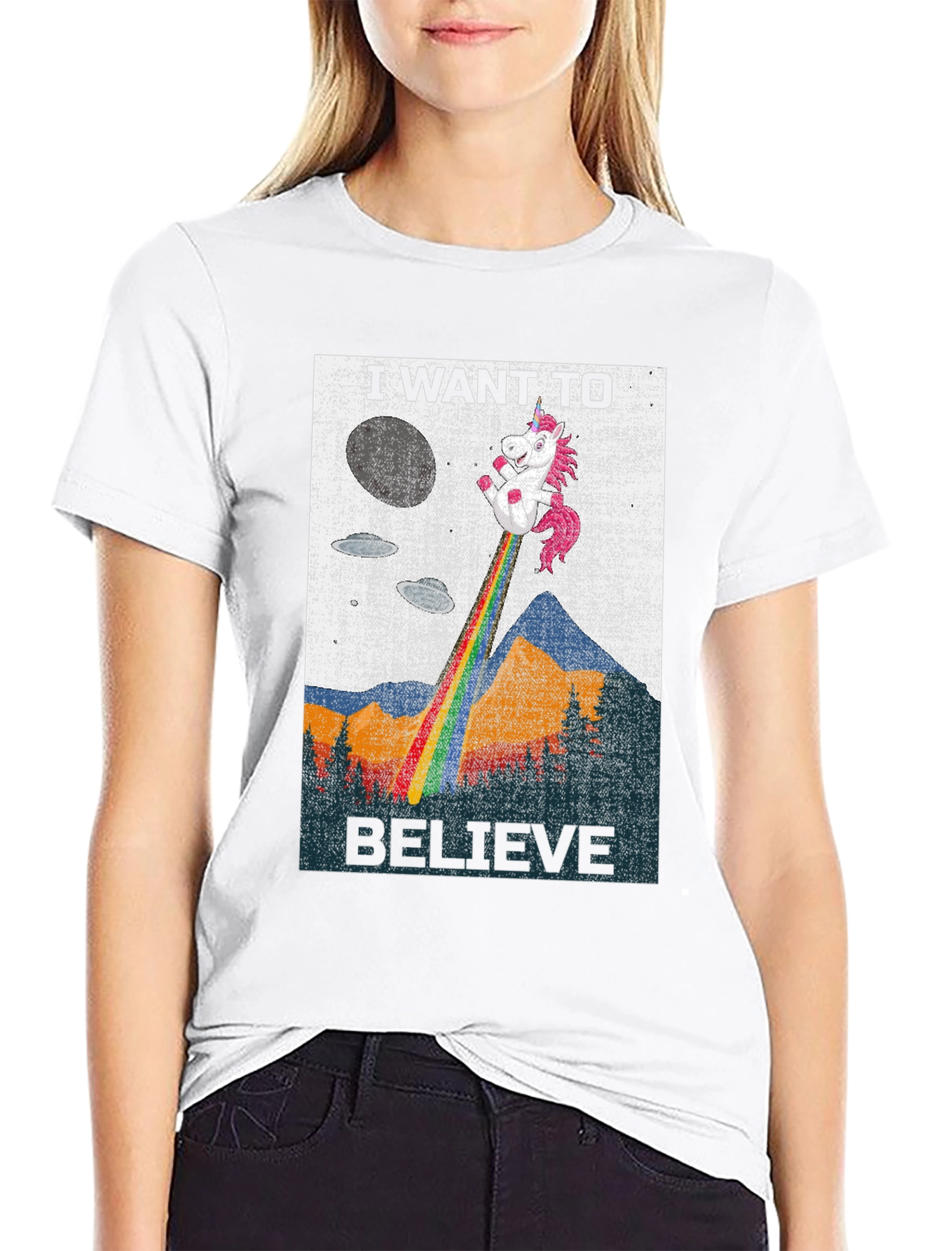 I Want to Believe Unicorn Tee