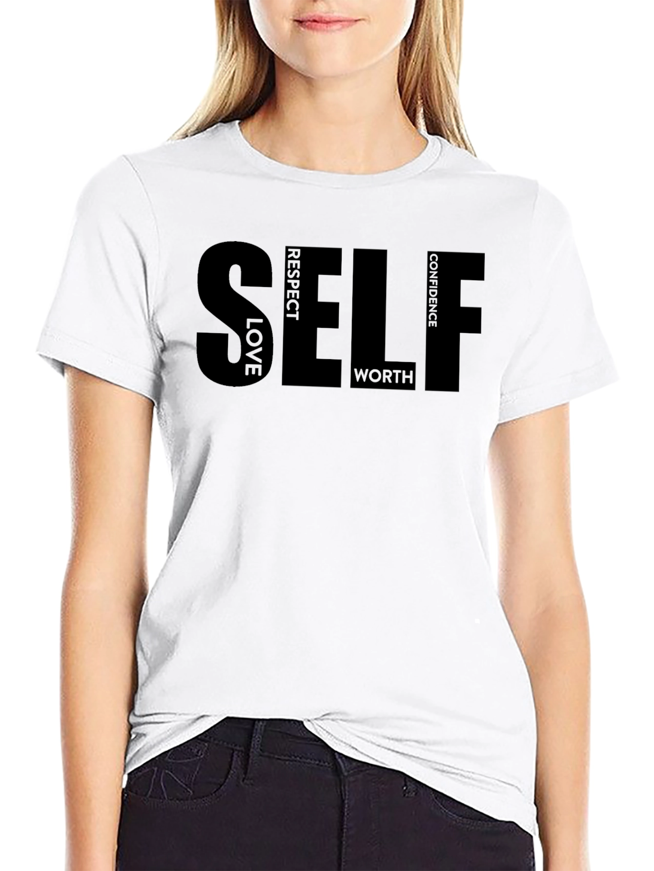 Self Love Respect & Confidence T-Shirt - Black
