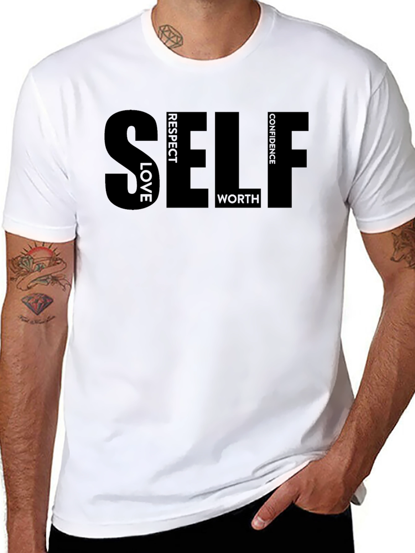 Self Love Respect & Confidence T-Shirt - Black